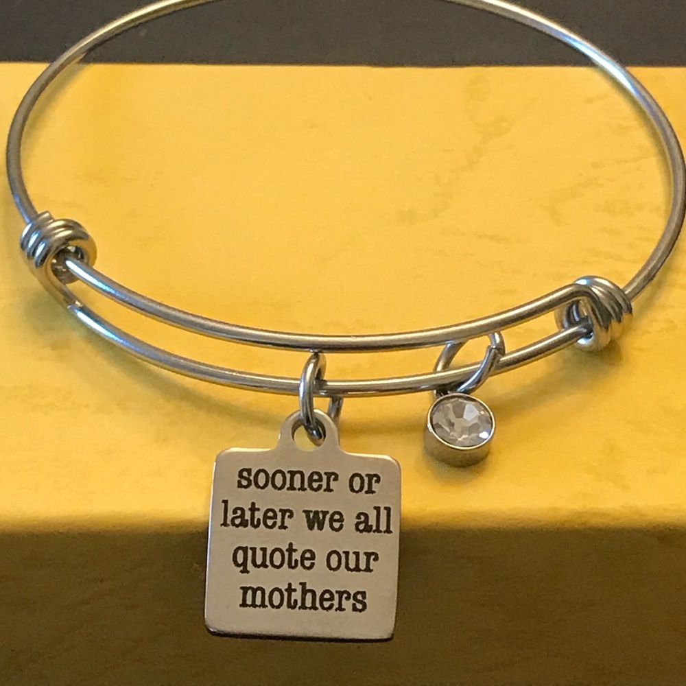 Funny Mother Quote Charm Bracelet